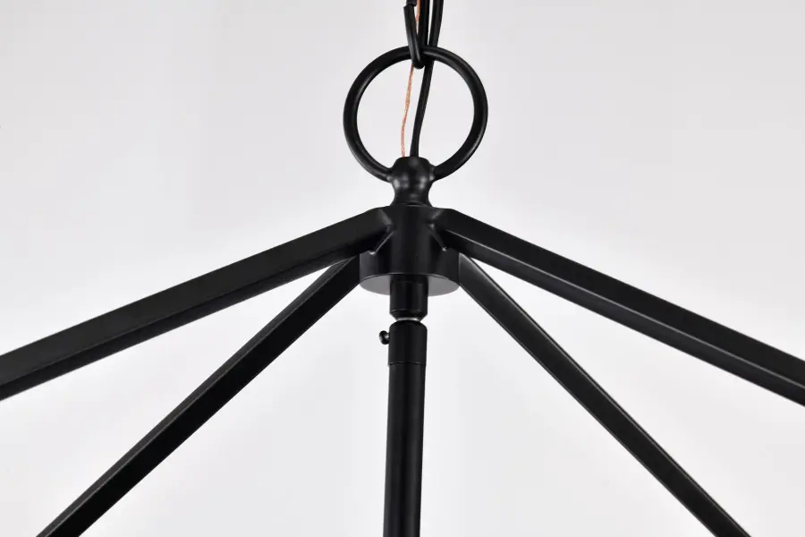 Emma 4 Light Large Pendant in Matte Black - Image 11