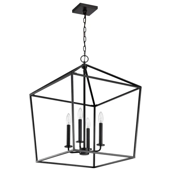 Emma 4 Light Large Pendant in Matte Black - Image 3