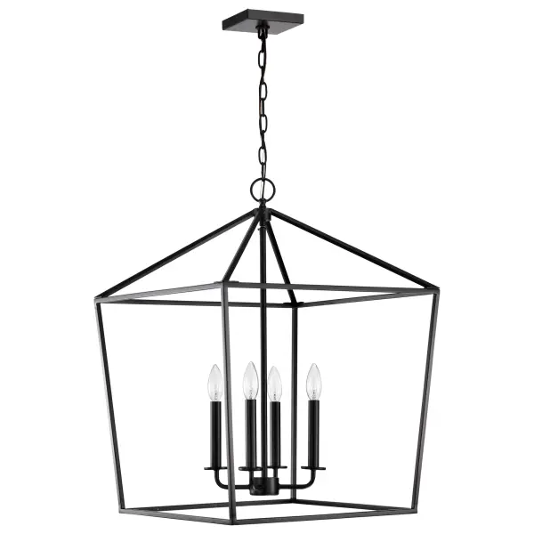 Emma 4 Light Large Pendant in Matte Black - Image 5
