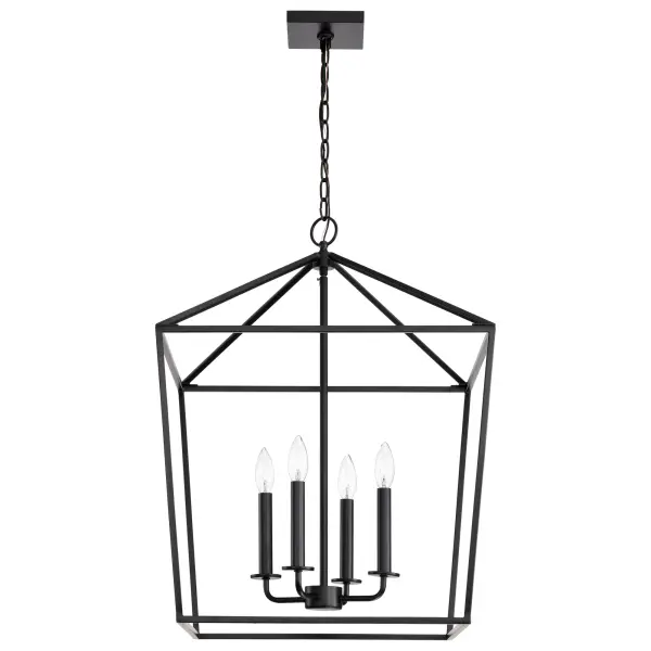 Emma 4 Light Large Pendant in Matte Black - Image 7