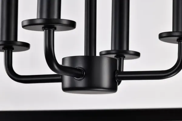 Emma 4 Light Large Pendant in Matte Black - Image 9