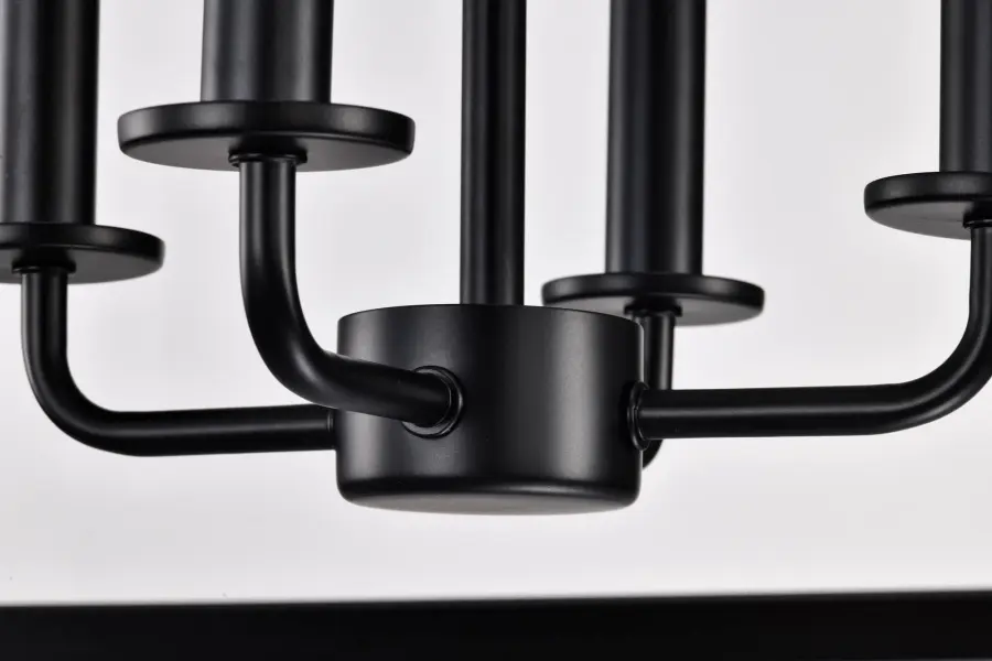 Emma 4 Light Large Pendant in Matte Black - Image 9