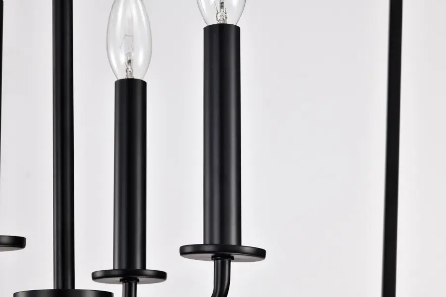 Emma 4 Light Large Pendant in Matte Black - Image 10