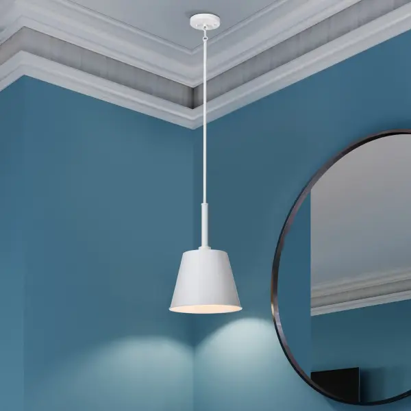 Alexis Large Pendant Light in Matte White - Image 14