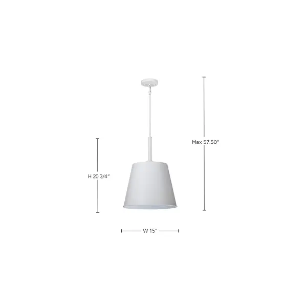 Alexis Large Pendant Light in Matte White - Image 15