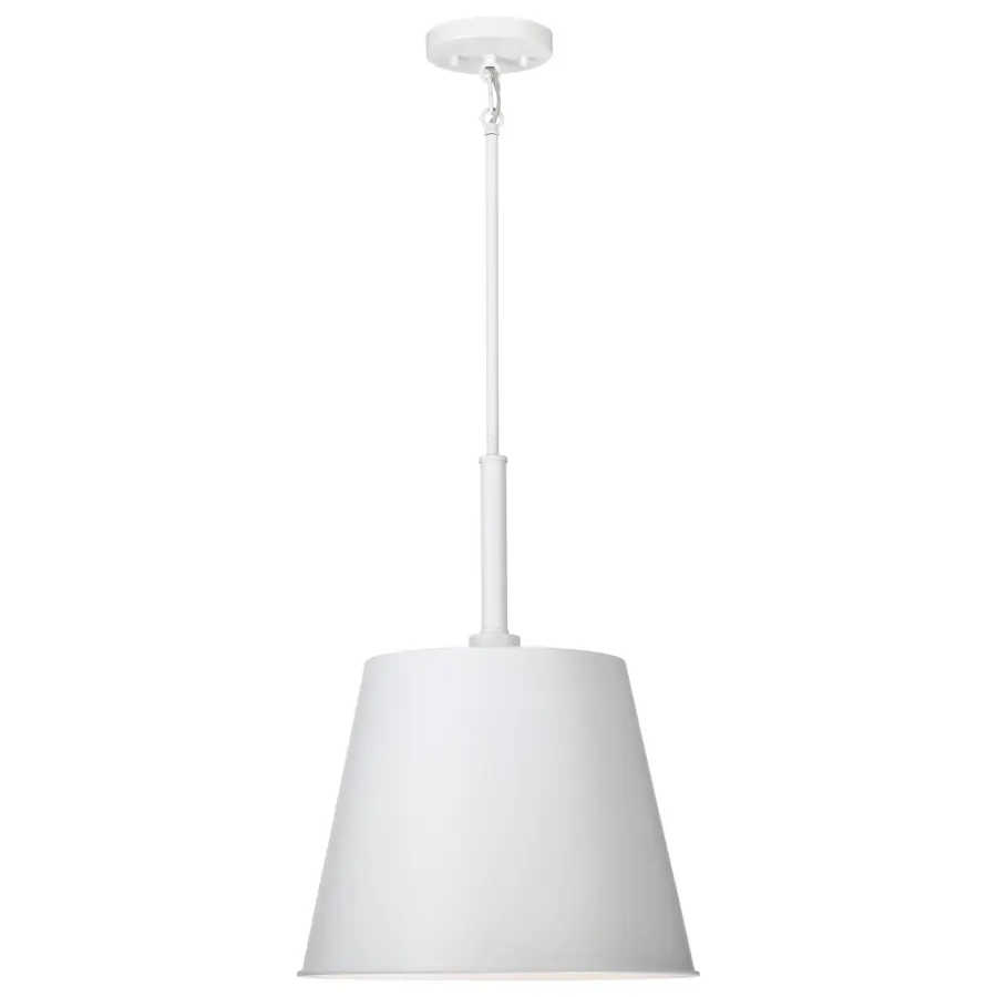 Alexis Large Pendant Light in Matte White - Image 4