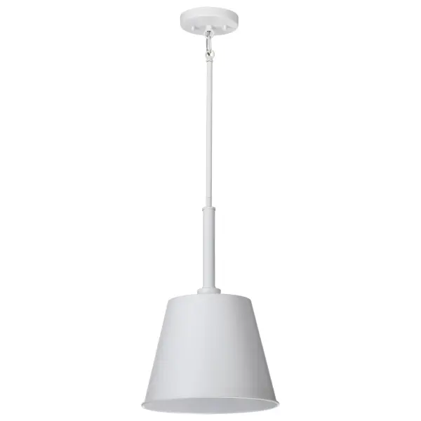 Alexis 1 Light Small Pendant in Matte White - Image 1