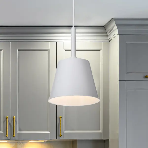 Alexis 1 Light Small Pendant in Matte White - Image 14