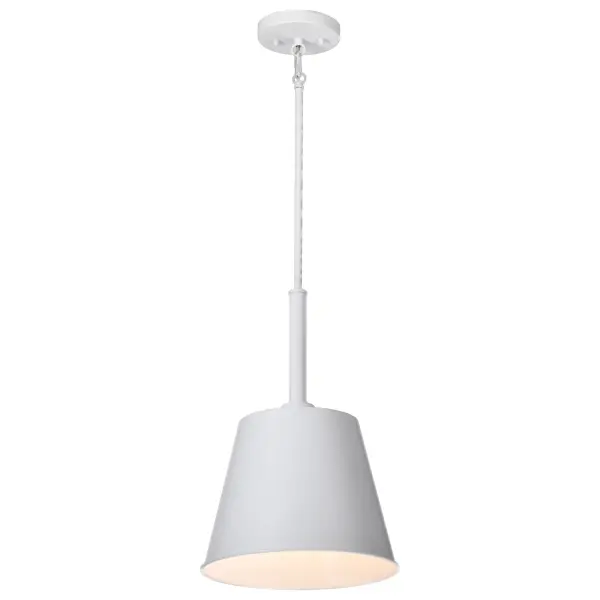 Alexis 1 Light Small Pendant in Matte White - Image 4