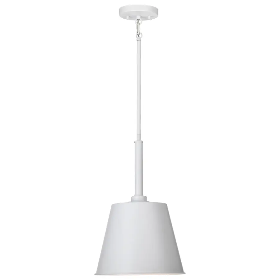 Alexis 1 Light Small Pendant in Matte White - Image 6