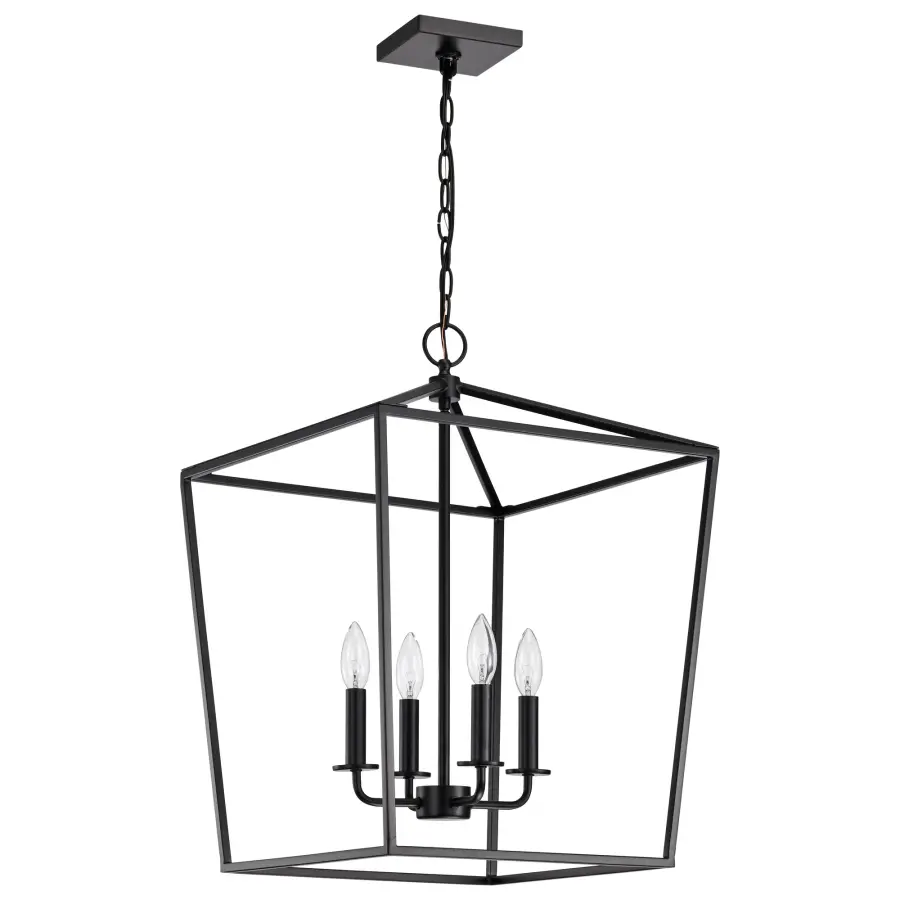 Emma 4-Light Small Pendant in Dark Bronze - Image 1