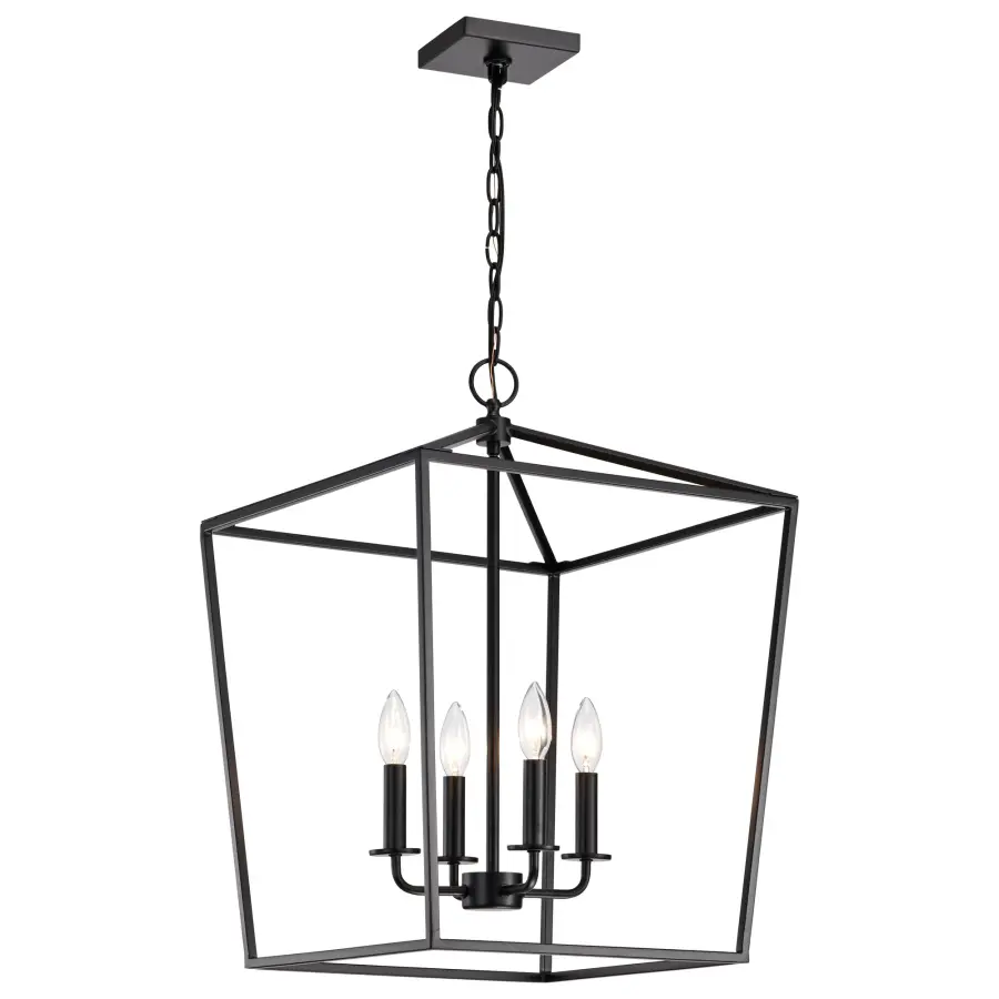 Emma 4-Light Small Pendant in Dark Bronze - Image 2