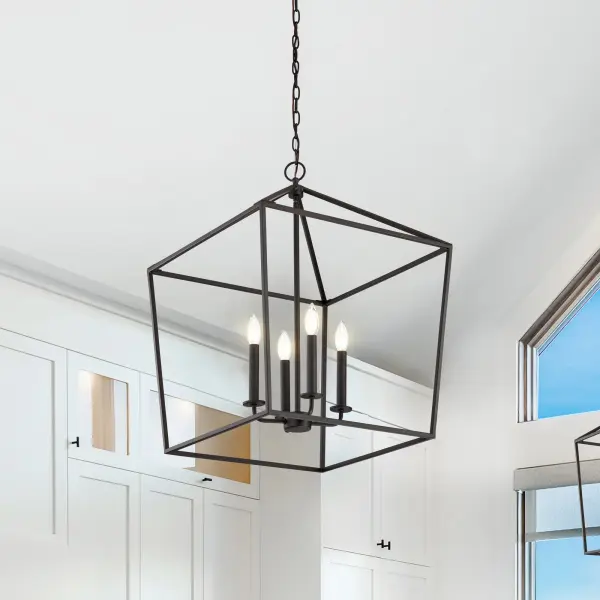 Emma 4-Light Small Pendant in Dark Bronze - Image 18