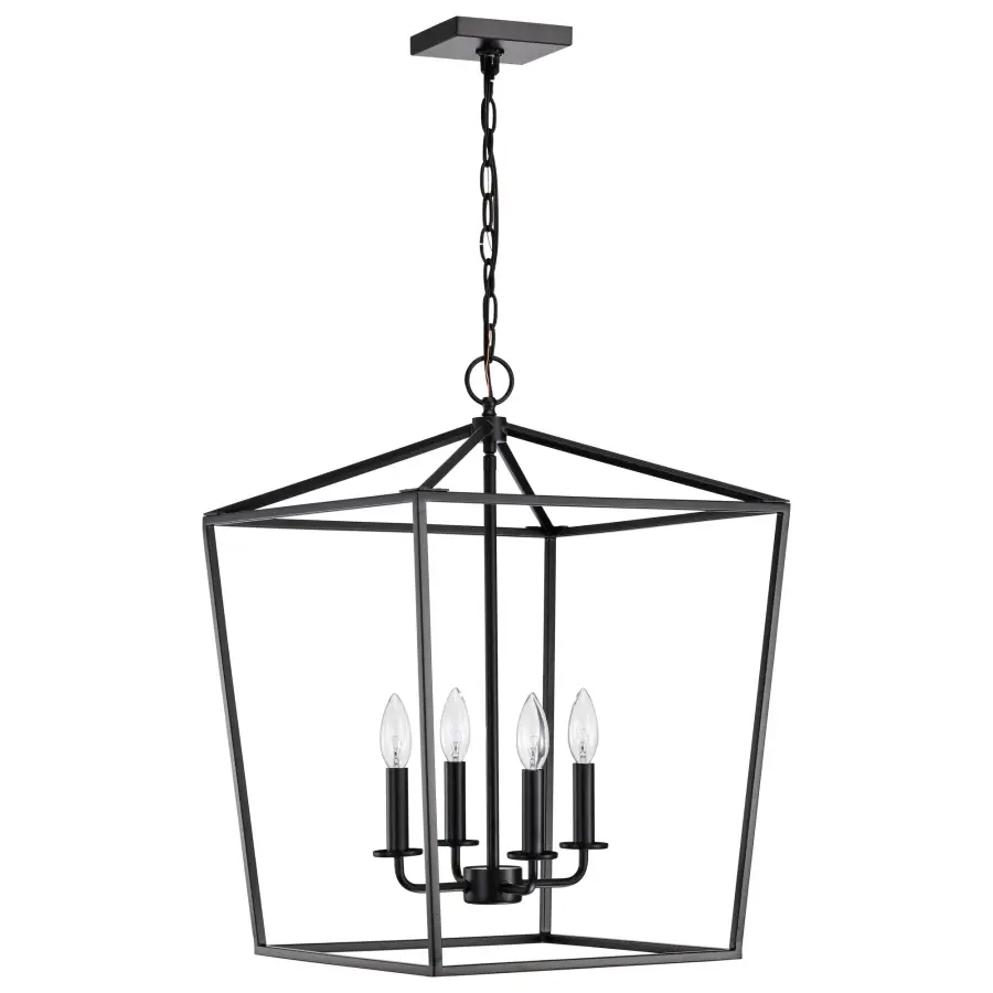 Emma 4-Light Small Pendant in Dark Bronze - Image 3