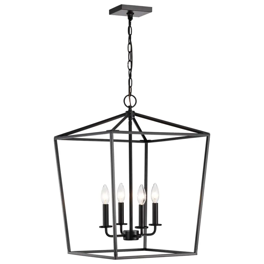 Emma 4-Light Small Pendant in Dark Bronze - Image 4