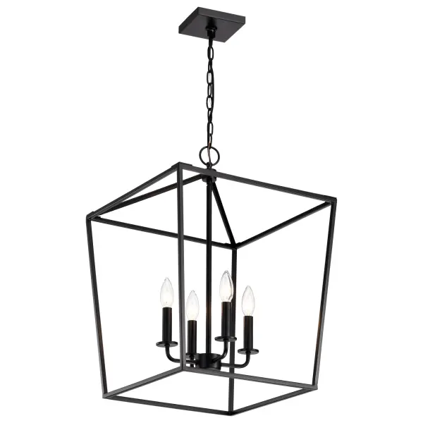 Emma 4-Light Small Pendant in Dark Bronze - Image 6