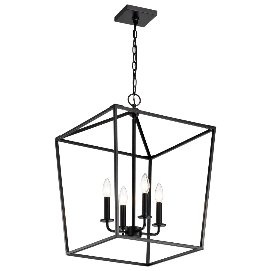 Emma 4-Light Small Pendant in Dark Bronze - Image 6