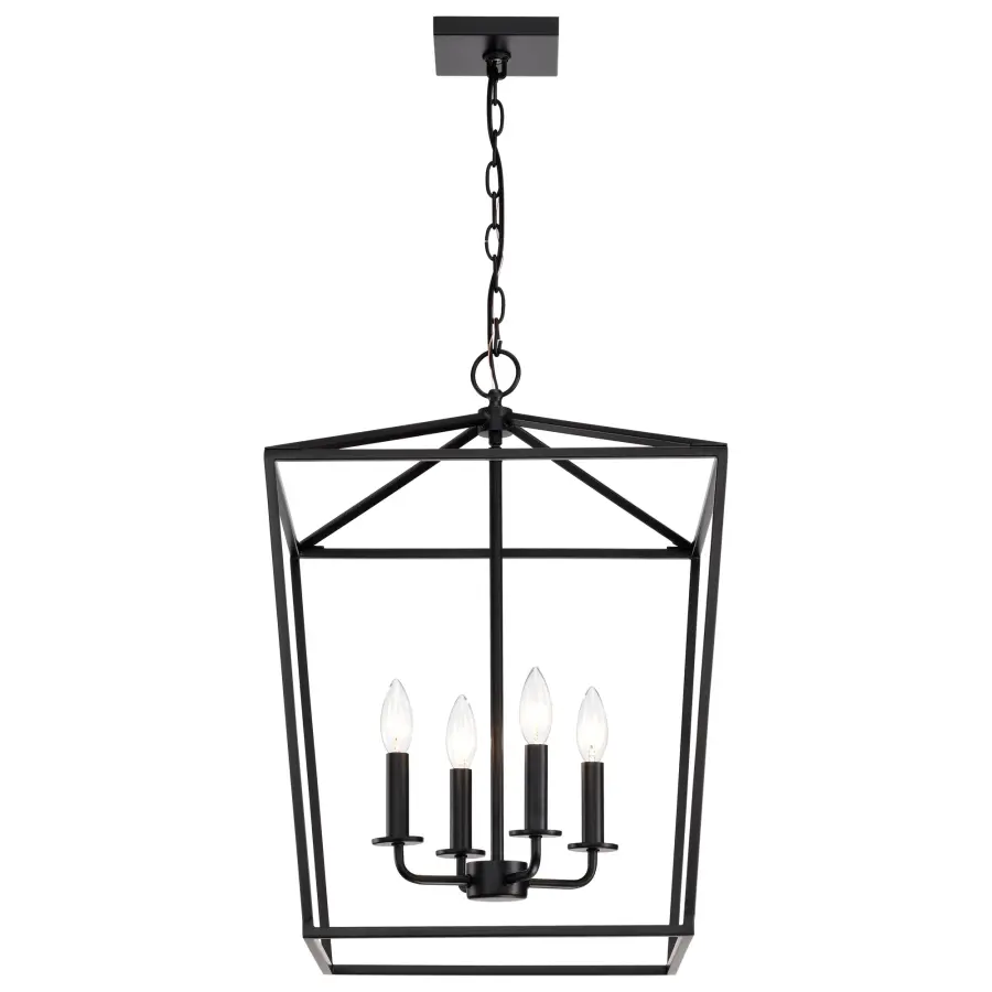 Emma 4-Light Small Pendant in Dark Bronze - Image 8