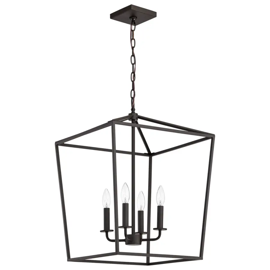 Emma 4-Light Large Pendant in Dark Bronze - Image 1