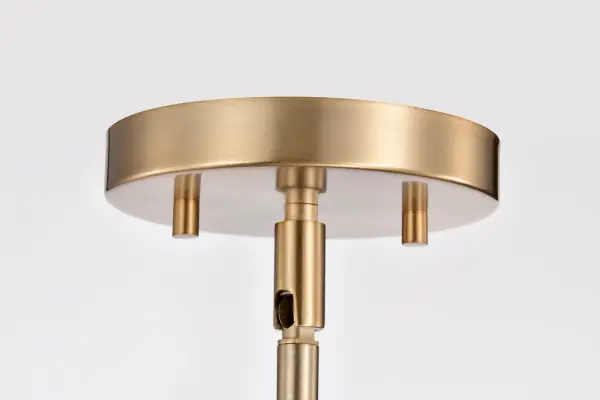 Easton 1-Light Pendant in Burnished Brass with White Linen Shade - Image 11