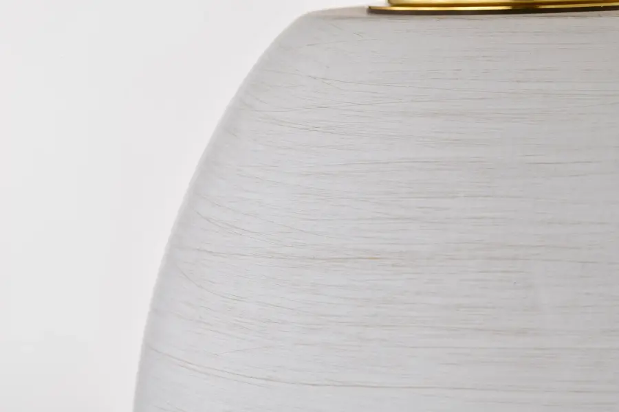 Collins 8" Flush Mount - Ceramic with Gold Accents - Image 11