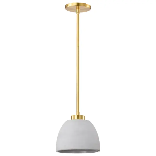 Collins 8" Mini Pendant - Ceramic with Gold Accents - Image 5