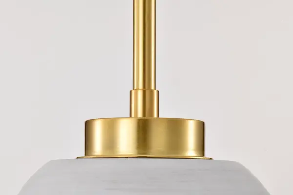 Collins 8" Mini Pendant - Ceramic with Gold Accents - Image 9
