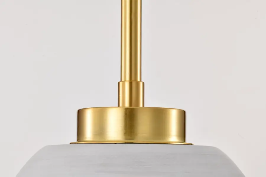 Collins 8" Mini Pendant - Ceramic with Gold Accents - Image 9