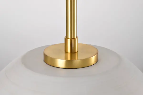 Collins 14" Ceramic Pendant with Brushed Brass Accents - Image 10
