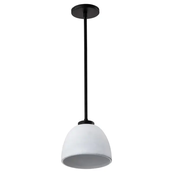 Collins 8" Mini Pendant - Ceramic with Silver Accents - Image 5
