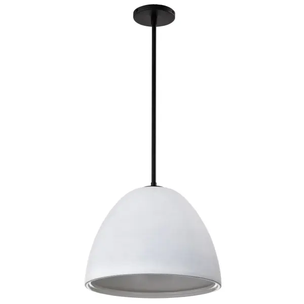 Collins 14-Inch Ceramic Pendant with Silver Accents - Image 1