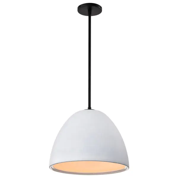 Collins 14-Inch Ceramic Pendant with Silver Accents - Image 2