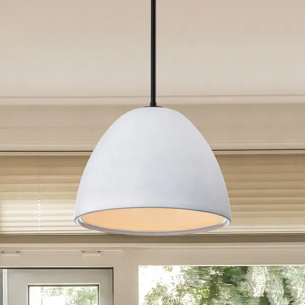 Collins 14-Inch Ceramic Pendant with Silver Accents - Image 14