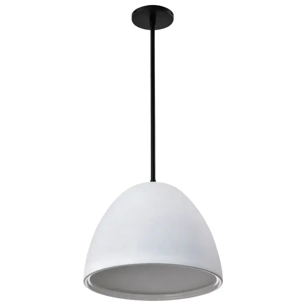 Collins 14-Inch Ceramic Pendant with Silver Accents - Image 3