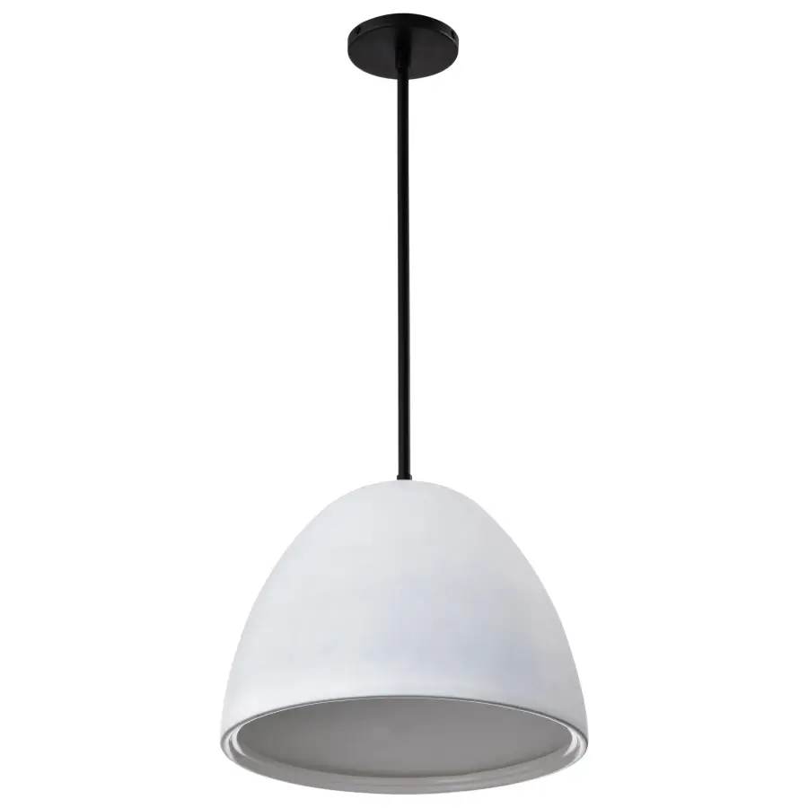 Collins 14-Inch Ceramic Pendant with Silver Accents - Image 3
