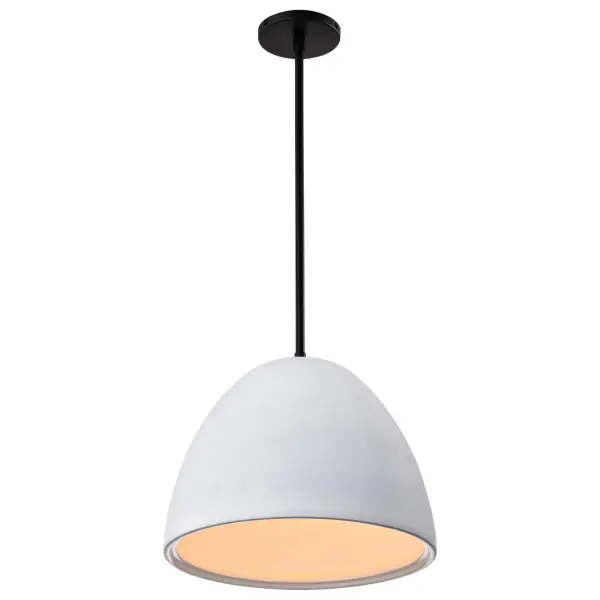 Collins 14-Inch Ceramic Pendant with Silver Accents - Image 4