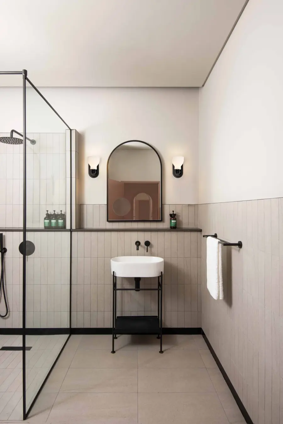 Russel 1-Light Vanity Sconce in Matte Black - Image 12