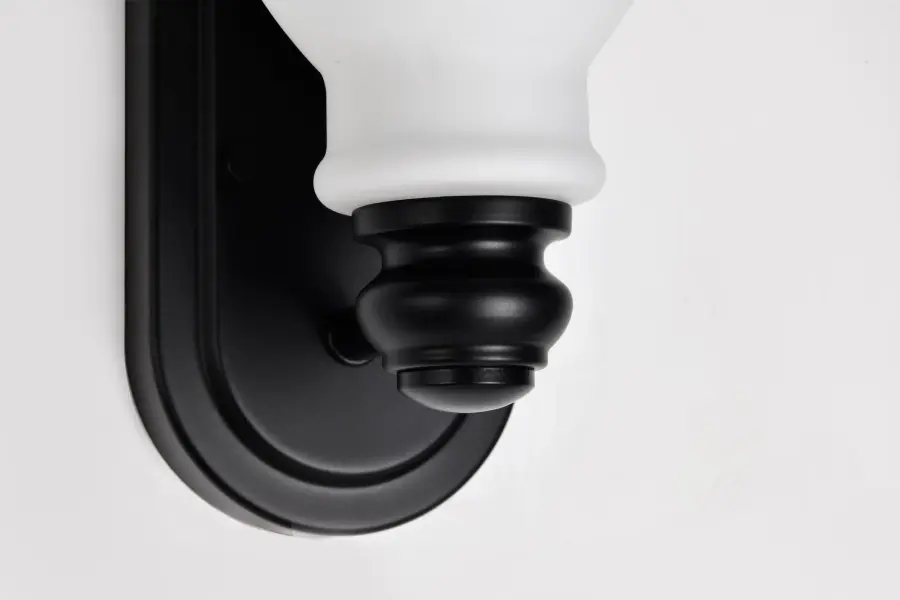 Russel 1-Light Vanity Sconce in Matte Black - Image 14