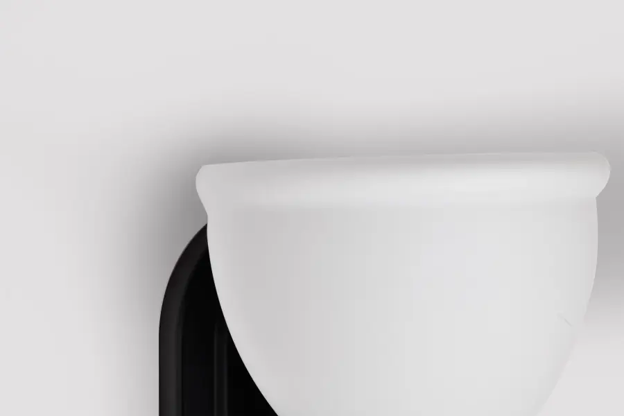 Russel 1-Light Vanity Sconce in Matte Black - Image 15