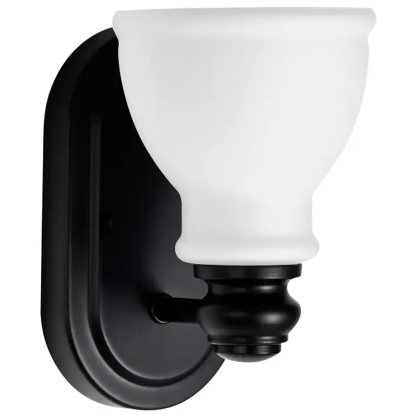 Russel 1-Light Vanity Sconce in Matte Black - Image 3