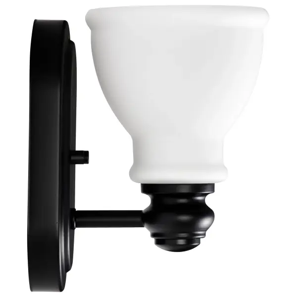 Russel 1-Light Vanity Sconce in Matte Black - Image 7