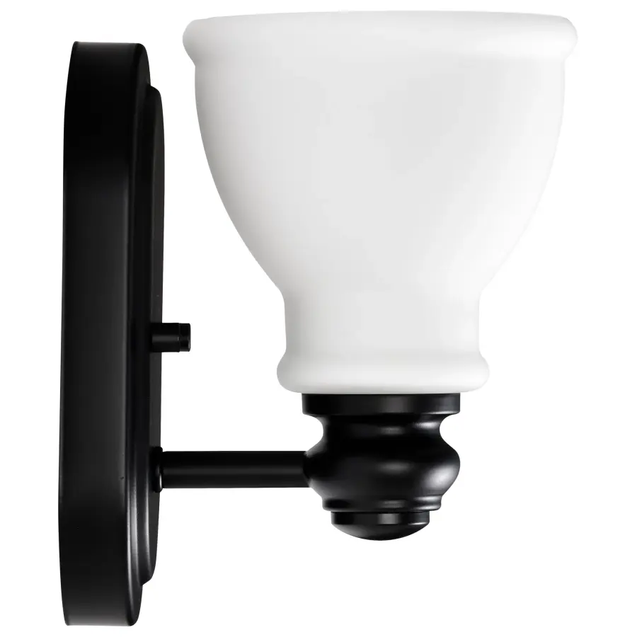 Russel 1-Light Vanity Sconce in Matte Black - Image 7