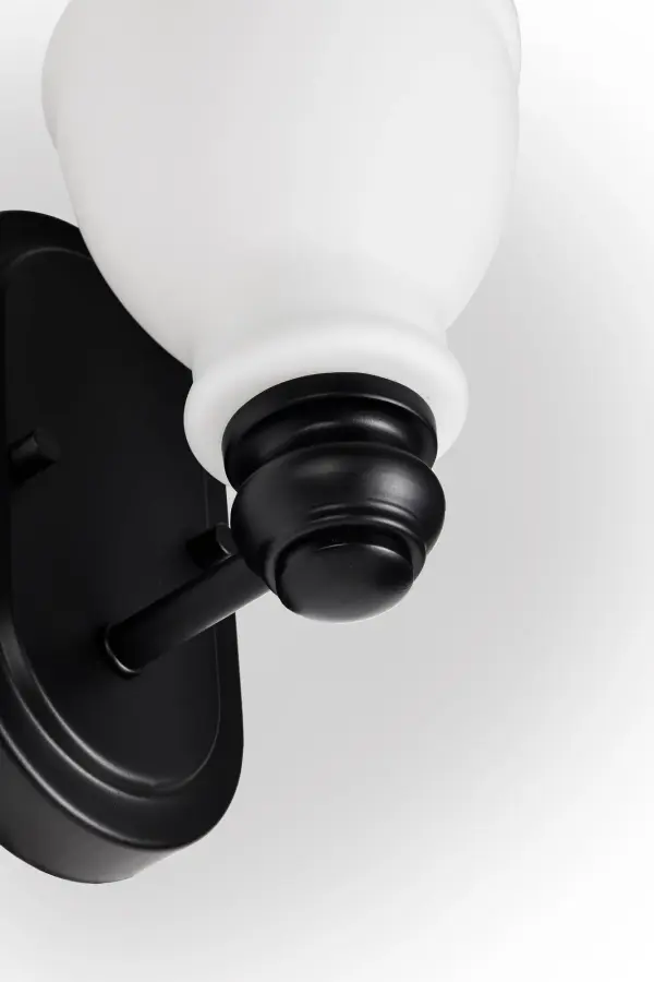 Russel 1-Light Vanity Sconce in Matte Black - Image 10