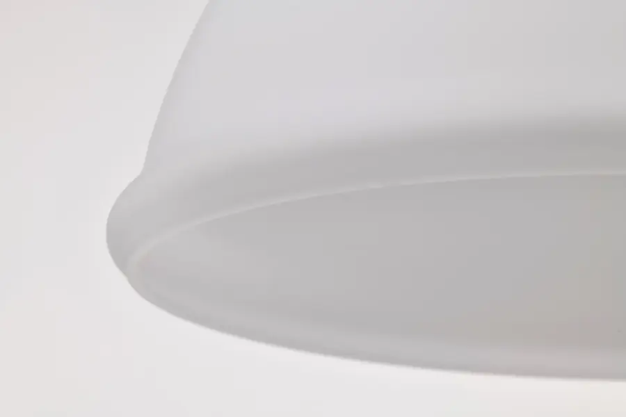 Russel Mini Pendant - Matte Black with Satin White Glass - Image 9