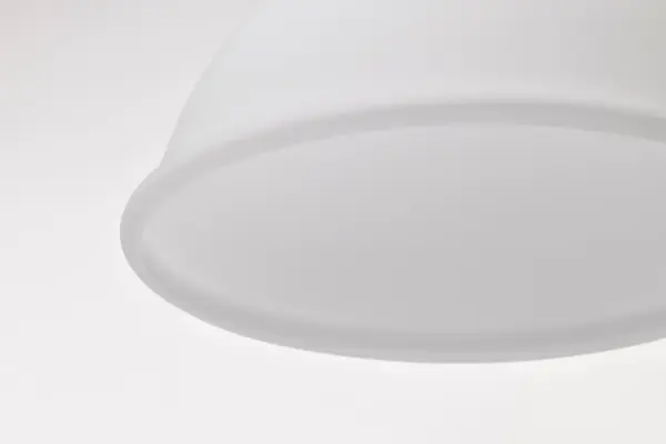 Russel 14" Matte Black Pendant with Satin White Glass - Image 9