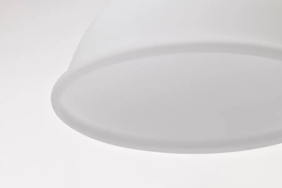 Russel 14" Matte Black Pendant with Satin White Glass - Image 9