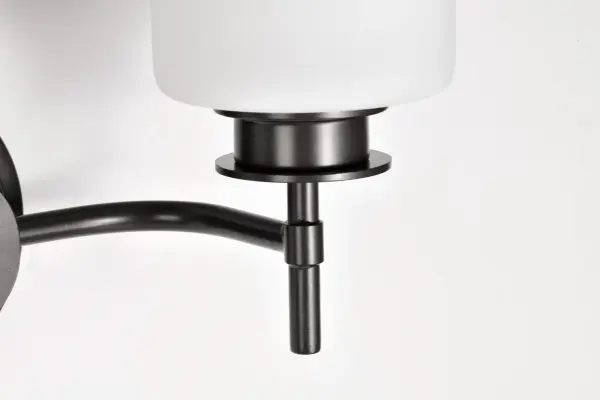 Warren 2-Light Vanity in Gun Metal with Satin White Glass - Image 16