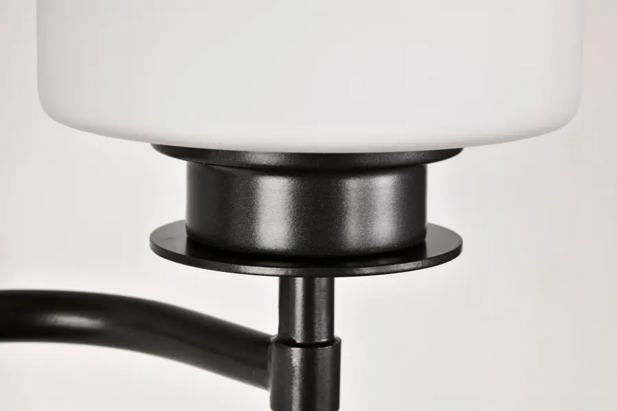 Warren 3-Light Vanity in Gun Metal with Satin White Glass - Image 17