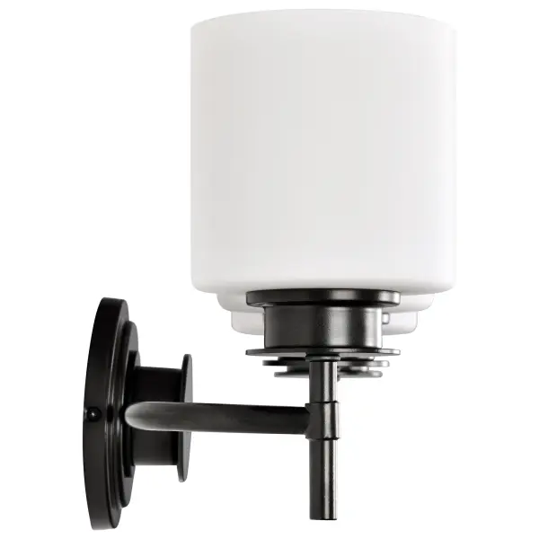 Warren 3-Light Vanity in Gun Metal with Satin White Glass - Image 9