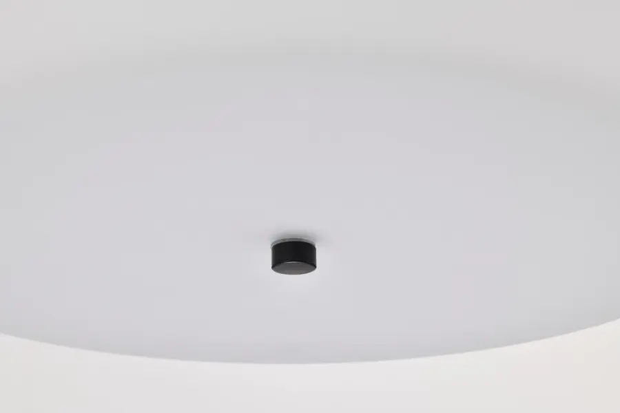 Warren 15" Flush Mount in Gun Metal with Satin White Glass - Image 10